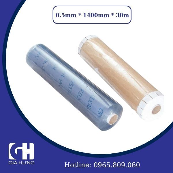 Màng nhựa PVC trong dẻo 0.5mm * 1400mm * 30m
